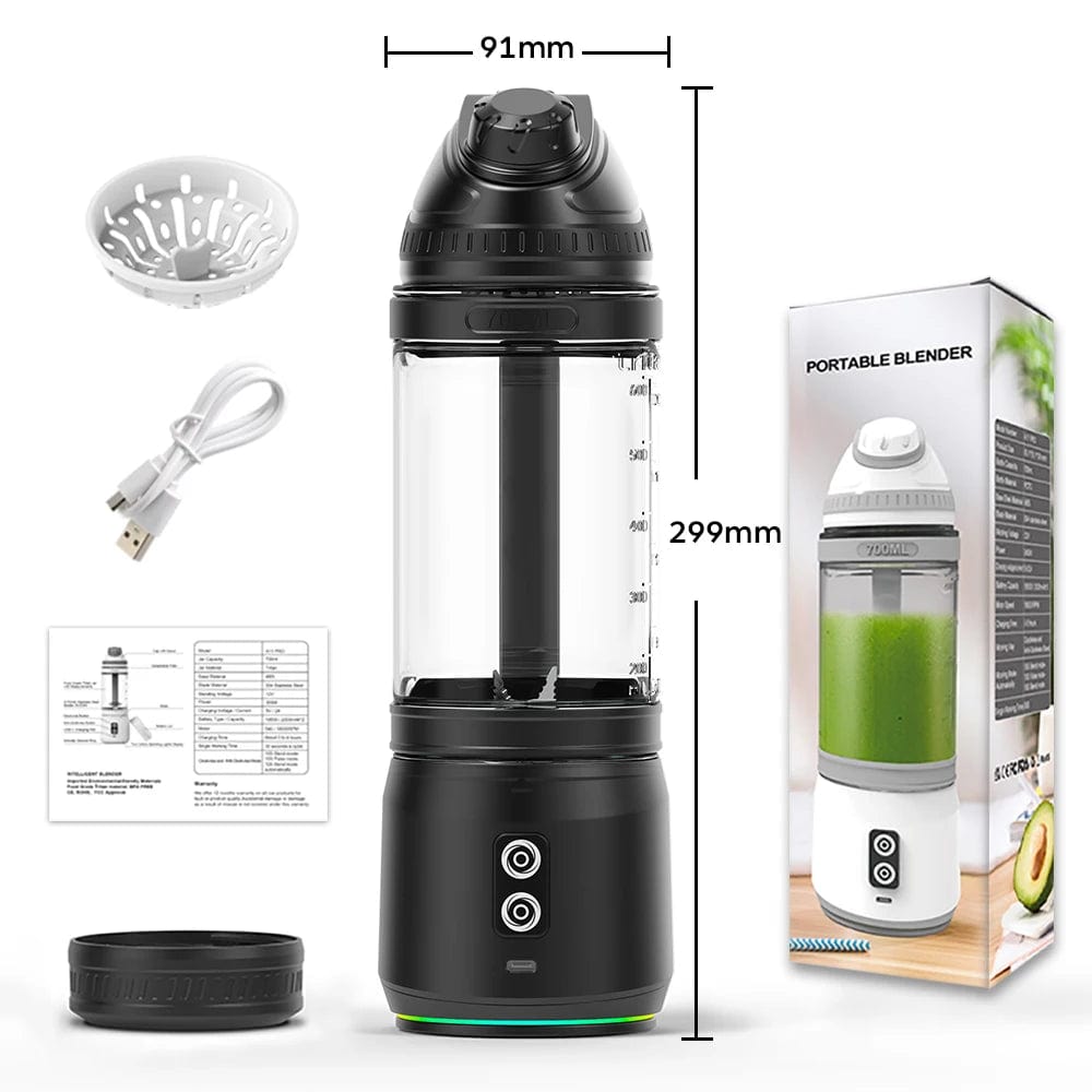 Portable Blender 700ML Electric Juicer machine Fruit Mixer USB Rechargeable Milkshake Smoothie Mini Blender kitchen acceesories - SHOWLU FASHION STORE