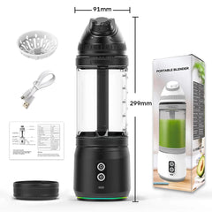 Portable Blender 700ML Electric Juicer machine Fruit Mixer USB Rechargeable Milkshake Smoothie Mini Blender kitchen acceesories - SHOWLU FASHION STORE