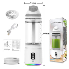 Portable Blender 700ML Electric Juicer machine Fruit Mixer USB Rechargeable Milkshake Smoothie Mini Blender kitchen acceesories - SHOWLU FASHION STORE