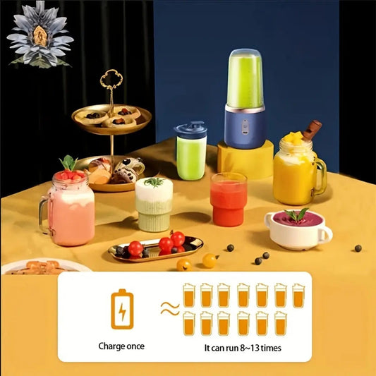 Portable Blender Bottle Electric 6 Blades Multifunction Juice Blender Fresh Juice Smoothie Blender Ice CrushCup Food Processor - SHOWLU FASHION STORE