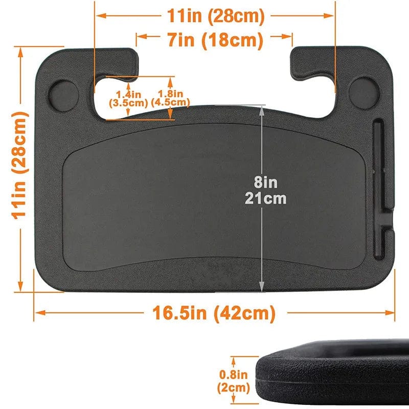 Portable Car Laptop Computer Desk Mount Stand Eat Work Car Steering Wheel Dining Table BracketDrink Food Coffee Tray Board - SHOWLU FASHION STORE