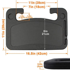 Portable Car Laptop Computer Desk Mount Stand Eat Work Car Steering Wheel Dining Table BracketDrink Food Coffee Tray Board - SHOWLU FASHION STORE