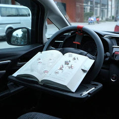 Portable Car Laptop Computer Desk Mount Stand Eat Work Car Steering Wheel Dining Table BracketDrink Food Coffee Tray Board - SHOWLU FASHION STORE