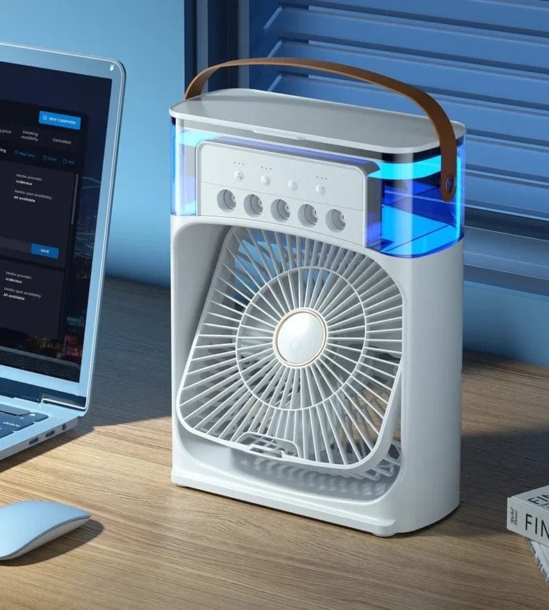Portable Humidifier Fan AIr Conditioner Household Small Air Cooler Hydrocooling Portable Air Adjustment For Office 3 Speed Fan - SHOWLU FASHION STORE