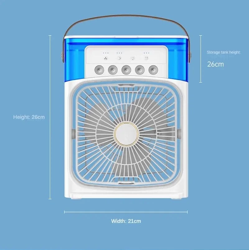Portable Humidifier Fan AIr Conditioner Household Small Air Cooler Hydrocooling Portable Air Adjustment For Office 3 Speed Fan - SHOWLU FASHION STORE