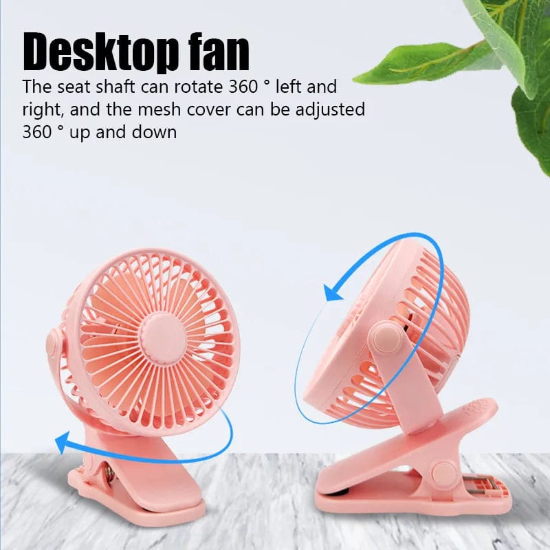 Portable Mini Hand Clip Fan USB Charging Quiet Desktop Electric Fan High Quality Student Dormitory Small Cooling Ventilador Fans - SHOWLU FASHION STORE