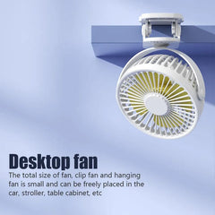 Portable Mini Hand Clip Fan USB Charging Quiet Desktop Electric Fan High Quality Student Dormitory Small Cooling Ventilador Fans - SHOWLU FASHION STORE