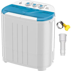 Portable Washing Machine, Twin Tub Washing Machine Compact spinner Combo with 14lbs capacity, 9Lbs Washer and 5Lbs Spinner Dryer - SHOWLU FASHION STORE