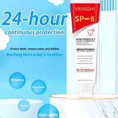 Probiotic Toothpaste SP - 6 Whitening Tooth Remove Plaque Stains Teeth Whitener Oral Hygiene Clean Fresh Breath Denta 120g New - SHOWLU FASHION STORE