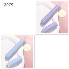 Q Soft Silicone Lip Brush With Dust Proof Cover Round Head Lipstick Applicator Lip Cosmetic Tool Multi - use Eyeshadow Brush - SHOWLU FASHION STORE