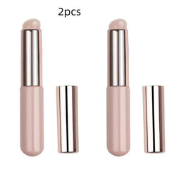 Q Soft Silicone Lip Brush With Dust Proof Cover Round Head Lipstick Applicator Lip Cosmetic Tool Multi - use Eyeshadow Brush - SHOWLU FASHION STORE