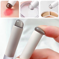 Q Soft Silicone Lip Brush With Dust Proof Cover Round Head Lipstick Applicator Lip Cosmetic Tool Multi - use Eyeshadow Brush - SHOWLU FASHION STORE
