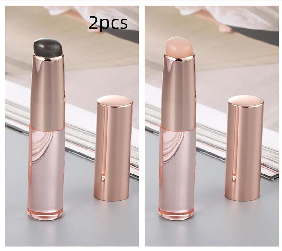 Q Soft Silicone Lip Brush With Dust Proof Cover Round Head Lipstick Applicator Lip Cosmetic Tool Multi - use Eyeshadow Brush - SHOWLU FASHION STORE