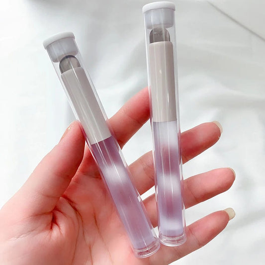 Q Soft Silicone Lip Brush With Dust Proof Cover Round Head Lipstick Applicator Lip Cosmetic Tool Multi - use Eyeshadow Brush - SHOWLU FASHION STORE
