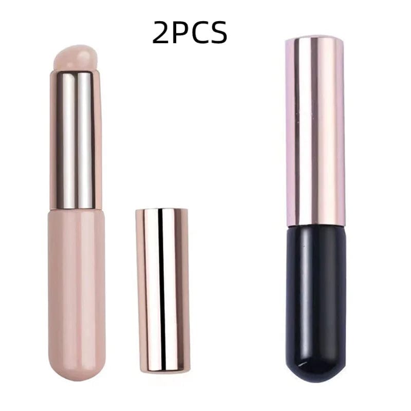 Q Soft Silicone Lip Brush With Dust Proof Cover Round Head Lipstick Applicator Lip Cosmetic Tool Multi - use Eyeshadow Brush - SHOWLU FASHION STORE