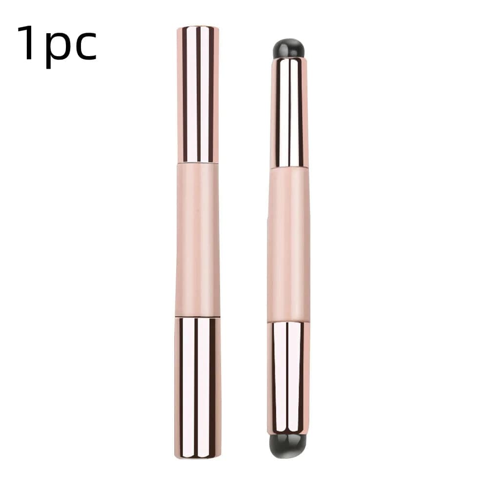 Q Soft Silicone Lip Brush With Dust Proof Cover Round Head Lipstick Applicator Lip Cosmetic Tool Multi - use Eyeshadow Brush - SHOWLU FASHION STORE