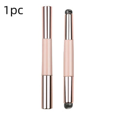 Q Soft Silicone Lip Brush With Dust Proof Cover Round Head Lipstick Applicator Lip Cosmetic Tool Multi - use Eyeshadow Brush - SHOWLU FASHION STORE