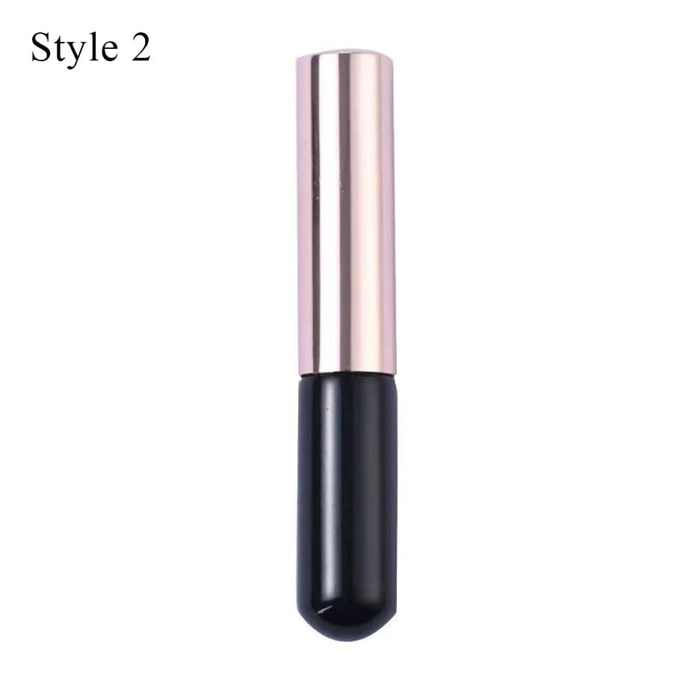 Q Soft Silicone Lip Brush With Dust Proof Cover Round Head Lipstick Applicator Lip Cosmetic Tool Multi - use Eyeshadow Brush - SHOWLU FASHION STORE