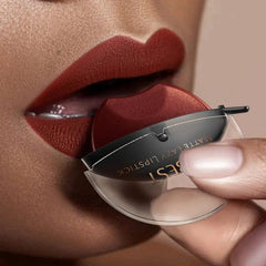 QIBEST Lip - shaped Lipstick Makeup Lazy Lipstick Velvet Matte Moisturizing Lip Gloss Waterproof Non - stick Cup Long Lasting Makeup - SHOWLU FASHION STORE