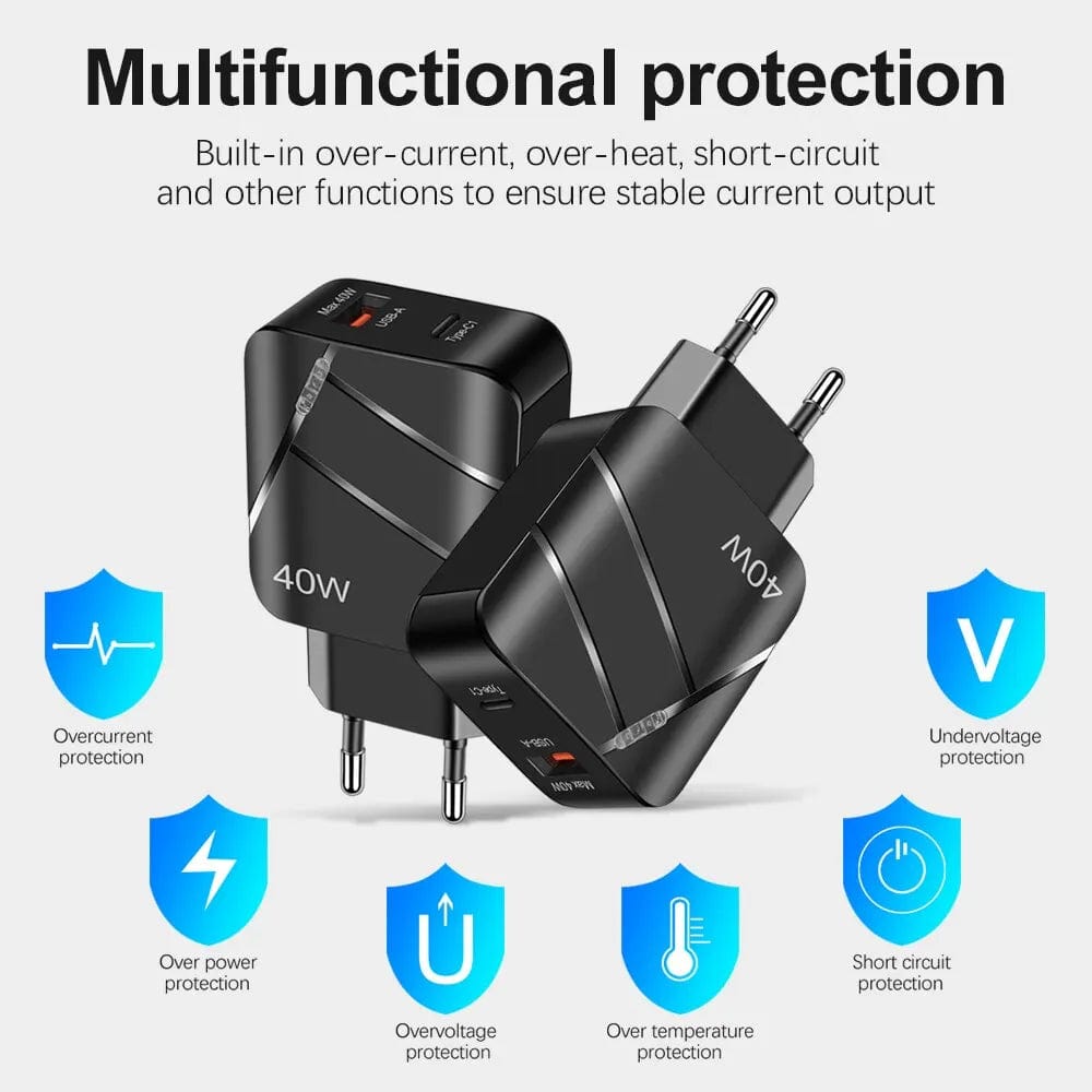 Rapid Charge USB Wall Adapter - SHOWLU FASHION STORE