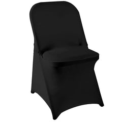 READOR 100Pcs stretch party banquet chair slipcovers black wedding spandex folding chair cover for weddings - SHOWLU FASHION STORE