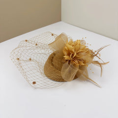 Retro Dinner Mesh Night Shanghai Socialite Bridal Headdress Flower - SHOWLU FASHION STORE