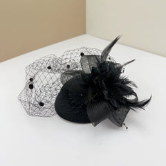 Retro Dinner Mesh Night Shanghai Socialite Bridal Headdress Flower - SHOWLU FASHION STORE