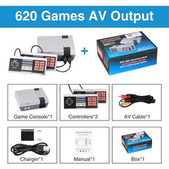 Retro Game Console Classic Mini Video Game System Built - in 620 Games 8 - Bit FC Nes TV Console for Adults and Kids - SHOWLU FASHION STORE