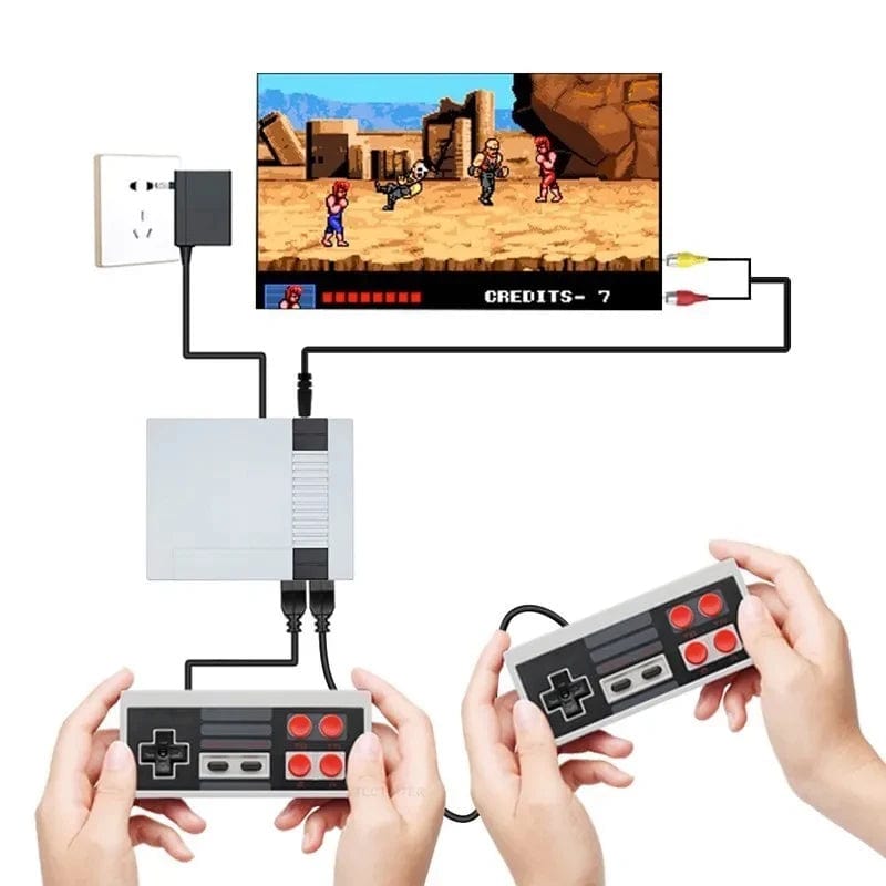 Retro Game Console Classic Mini Video Game System Built - in 620 Games 8 - Bit FC Nes TV Console for Adults and Kids - SHOWLU FASHION STORE