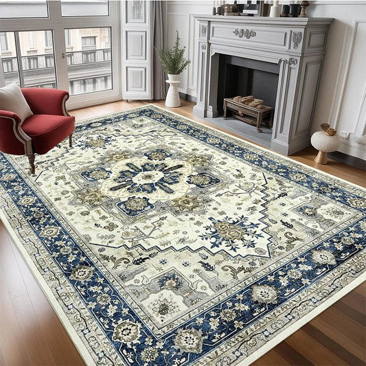 Retro Light Luxury Decorate Living Room Carpet National Style Bedroom Soft Mat Large Area Coffee Table Fluffy Rug Ковер Tapis 러그 - SHOWLU FASHION STORE