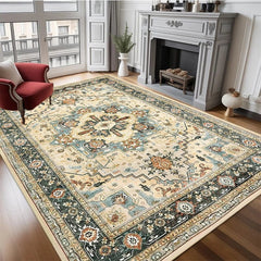 Retro Light Luxury Decorate Living Room Carpet National Style Bedroom Soft Mat Large Area Coffee Table Fluffy Rug Ковер Tapis 러그 - SHOWLU FASHION STORE