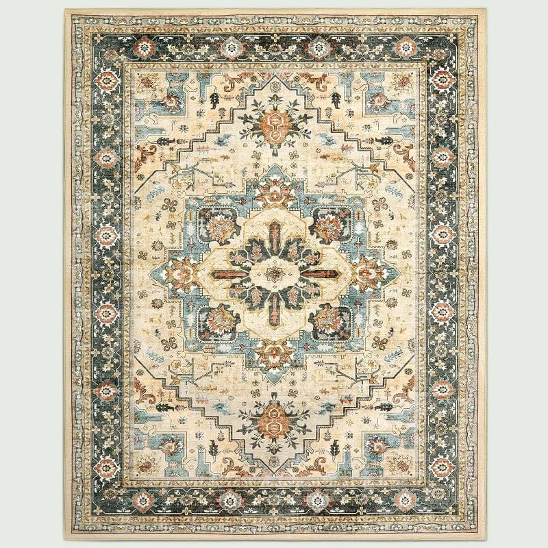 Retro Light Luxury Decorate Living Room Carpet National Style Bedroom Soft Mat Large Area Coffee Table Fluffy Rug Ковер Tapis 러그 - SHOWLU FASHION STORE