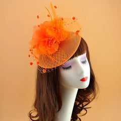 Retro Photo Studio Photography Barrettes Billycock Feather Headwear - SHOWLU FASHION STORE