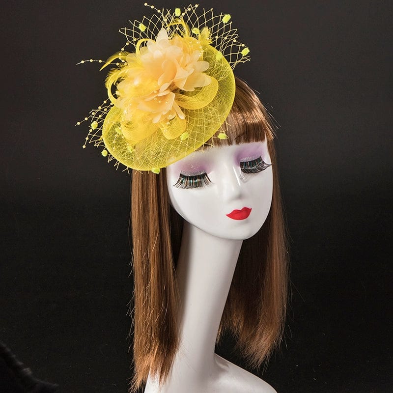 Retro Photo Studio Photography Barrettes Billycock Feather Headwear - SHOWLU FASHION STORE