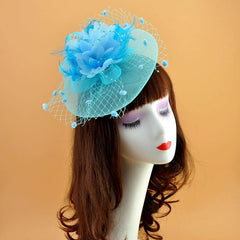 Retro Photo Studio Photography Barrettes Billycock Feather Headwear - SHOWLU FASHION STORE