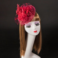Retro Photo Studio Photography Barrettes Billycock Feather Headwear - SHOWLU FASHION STORE