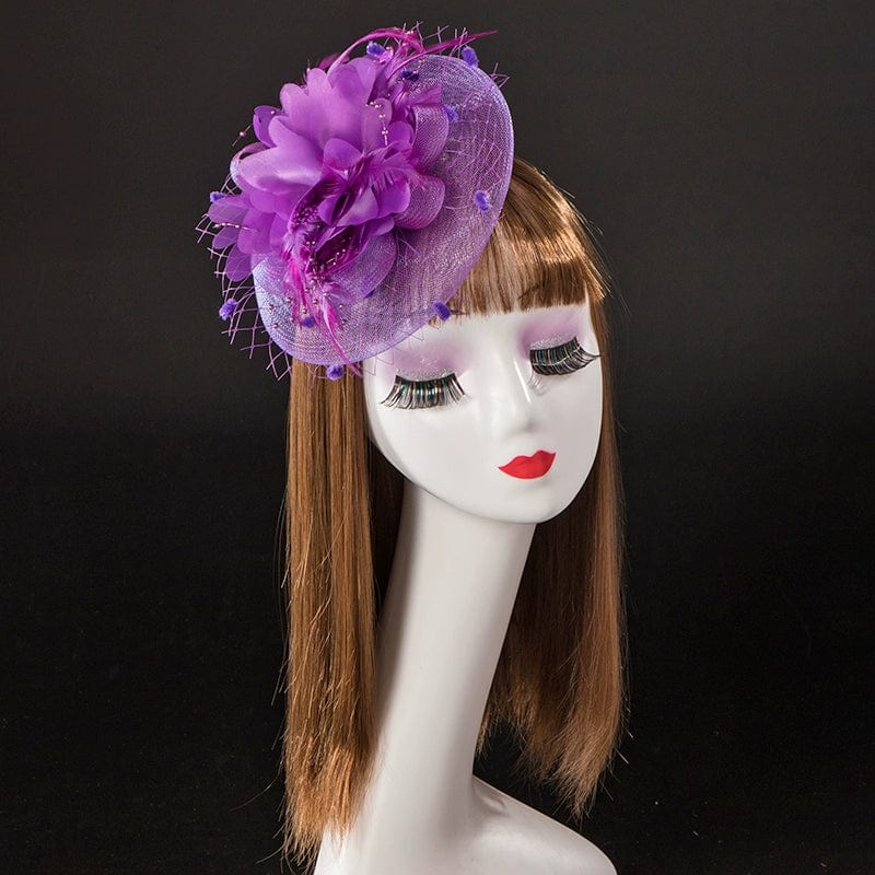 Retro Photo Studio Photography Barrettes Billycock Feather Headwear - SHOWLU FASHION STORE