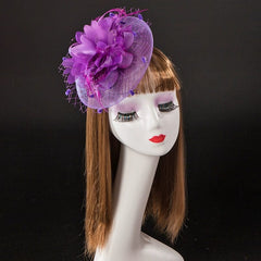 Retro Photo Studio Photography Barrettes Billycock Feather Headwear - SHOWLU FASHION STORE