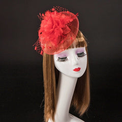 Retro Photo Studio Photography Barrettes Billycock Feather Headwear - SHOWLU FASHION STORE