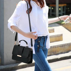 Retro Women Handbag Ladies Crossbody Messenger Bags High Quality PU Leather Female Flap Shoulder Bag New Arrival - SHOWLU FASHION STORE