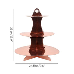 Rose Gold birthday Tableware Paper Towel Cup Plate tablecloth Disposable set Adult Birthday Party Decorations Wedding Tableware - SHOWLU FASHION STORE