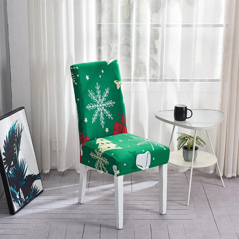 Santa Chair Covers for Dining Room Christmas Removable Slipcovers for Dining Chair Red Spandex Kitchen Chair Slipcovers Set - SHOWLU FASHION STORE