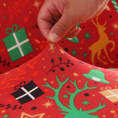 Santa Chair Covers for Dining Room Christmas Removable Slipcovers for Dining Chair Red Spandex Kitchen Chair Slipcovers Set - SHOWLU FASHION STORE