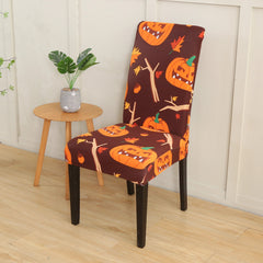 Santa Chair Covers for Dining Room Christmas Removable Slipcovers for Dining Chair Red Spandex Kitchen Chair Slipcovers Set - SHOWLU FASHION STORE