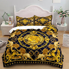 Seamless Chains Baroque Pattern Bohemian Bedding Set Small Single Twin Double Queen King Cal King Size Bed Linen Set - SHOWLU FASHION STORE