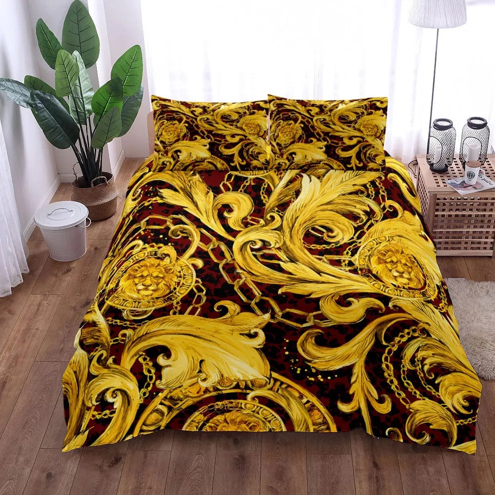 Seamless Chains Baroque Pattern Bohemian Bedding Set Small Single Twin Double Queen King Cal King Size Bed Linen Set - SHOWLU FASHION STORE