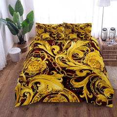 Seamless Chains Baroque Pattern Bohemian Bedding Set Small Single Twin Double Queen King Cal King Size Bed Linen Set - SHOWLU FASHION STORE