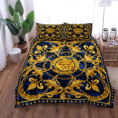 Seamless Chains Baroque Pattern Bohemian Bedding Set Small Single Twin Double Queen King Cal King Size Bed Linen Set - SHOWLU FASHION STORE