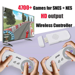 SF900 Consola for Super Nintendo 16 Bit Game Stick 4700 Retro Games HD Video Game Consoles for NES SNES Wireless Controller - SHOWLU FASHION STORE