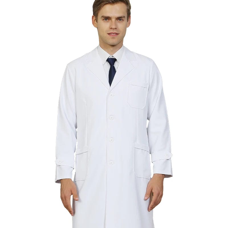 Silky Lab Coats Pharmacy Robe Anti - static Consultation Coat Tab - Waist Women Men Dual - function Dentist Uniform 501/701 - SHOWLU FASHION STORE